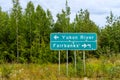 Sign at the Dalton Highway in Alaska Royalty Free Stock Photo