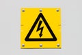 Sign of danger high voltage symbol