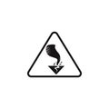 sign dangerous hurricane icon. Element of danger signs icon. Premium quality graphic design icon. Signs and symbols collection ico