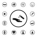 sign dangerously chemical elements icon. Detailed set of Warning signs icons. Premium quality graphic design sign. One of the coll