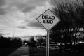 Sign dead end Royalty Free Stock Photo