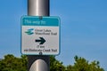 Sign For Great Lakes Waterfront Trail Near Toronto Pearson Airport Royalty Free Stock Photo