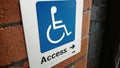 A sign of disable Access