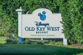 Sign for Disney Old Key west Resort Royalty Free Stock Photo