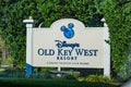 Sign for Disney Old Key west Resort Royalty Free Stock Photo