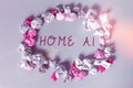 Text caption presenting Home Ai. Conceptual photo home solution that enables automating the bulk of electronic Royalty Free Stock Photo