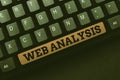 Sign displaying Web Analysis. Business overview Web Analysis Typing Program Code Script, Abstract Downloading New Online