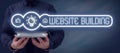 Sign displaying Website Building. Internet Concept site is constructed according to the clients needs Design Drawing Of Royalty Free Stock Photo