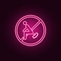 Sign, Don't Fart icon. Elements of Web in neon style icons. Simple icon for websites, web design, mobile app, info graphics