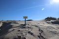 Sign with dutch text Verboden toegang which means in English no admittance of the water authority Delfland in the dunes of Monster Royalty Free Stock Photo