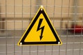 Sign electric danger Royalty Free Stock Photo
