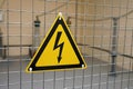 Sign electric danger Royalty Free Stock Photo