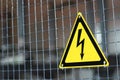 Sign electric danger Royalty Free Stock Photo