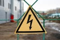 Sign electric danger Royalty Free Stock Photo