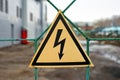 Sign electric danger