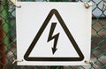 Sign of electrical danger