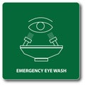 Sign emergency Eyewash Royalty Free Stock Photo