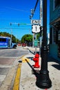 The famous Sign of the End of Florida Keys scenic highway in Keywest Royalty Free Stock Photo