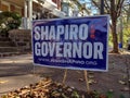 Shapiro for Governor Sign, Philadelphia, PA, USA