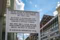 Sign Entering American Sector at Checkpoint Charlie - Berlin, Germany