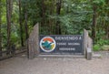 Sign at the entrance of Huerquehue National Park, Pucon, Chile