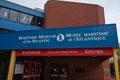 Sign at the entrance of the Maritime Museum of the Atlantic in Halifax, Canada