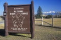 Sign at entrance of National Bison Range, MT Royalty Free Stock Photo