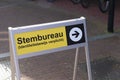 Dutch sign polling station