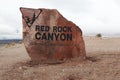 Sign entrance red rock canyon ,nevada USA Royalty Free Stock Photo