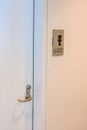 Sign and Entrance to All Gender Restroom Royalty Free Stock Photo