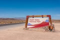Sign at the entrance to the Death Valley National Park, California USA Royalty Free Stock Photo
