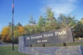 Sign at the entrance to Mt. Sunapee State Park, NH Royalty Free Stock Photo