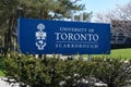 Sign at the entrance to the suburban Scarborough campus of the University of Toronto