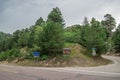 Sign at entrance of town of Summerhaven, Arizona, Mount Lemmon.