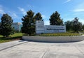 The sign at the entrance of the University of Central Florida School of Medicine in Lake Nona in Orlando, Florida Royalty Free Stock Photo