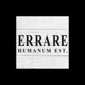 Sign Errare humanum est. To err is human. White wooden wall, boards. Old white rustic wood background, wooden surface