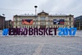 Sign for the EUROBASKET 2017 in Helsinki