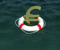 Sign of European currency in rescue disk