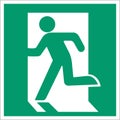 Sign `Exit Here` Left-Hand