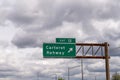 Sign for Exit 12 on the New Jersey Turnpike I95