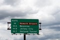 sign for Exit 14 on the New Jersey Turnpike I95