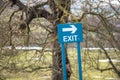 Sign: Exit Sign with Arrow