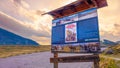 sign location cult movie spaghetti western They Call me Trinity plateau of Campo imperatore - Abruzzo - Italy