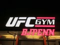 Sign on Exterior of UFC Gym BJ Penn at night