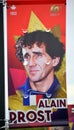 Sign F1 race car champion in 1993 Alain Prost