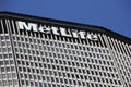 The sign on the facade of the MetLife building, New York, NY