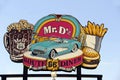 Sign for the Famous Mr. D'z Route 66 Diner in Kingman Arizona