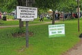 Sign for the farmers market in Hamilton, New York