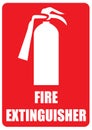 Sign fire extinguisher Royalty Free Stock Photo