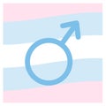 Sign with flag in honor of LGBT Pride Day. Illustration Stop homophobia for the International Day against Homophobia